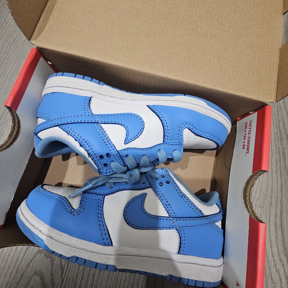 Kids Blue and White Sneakers